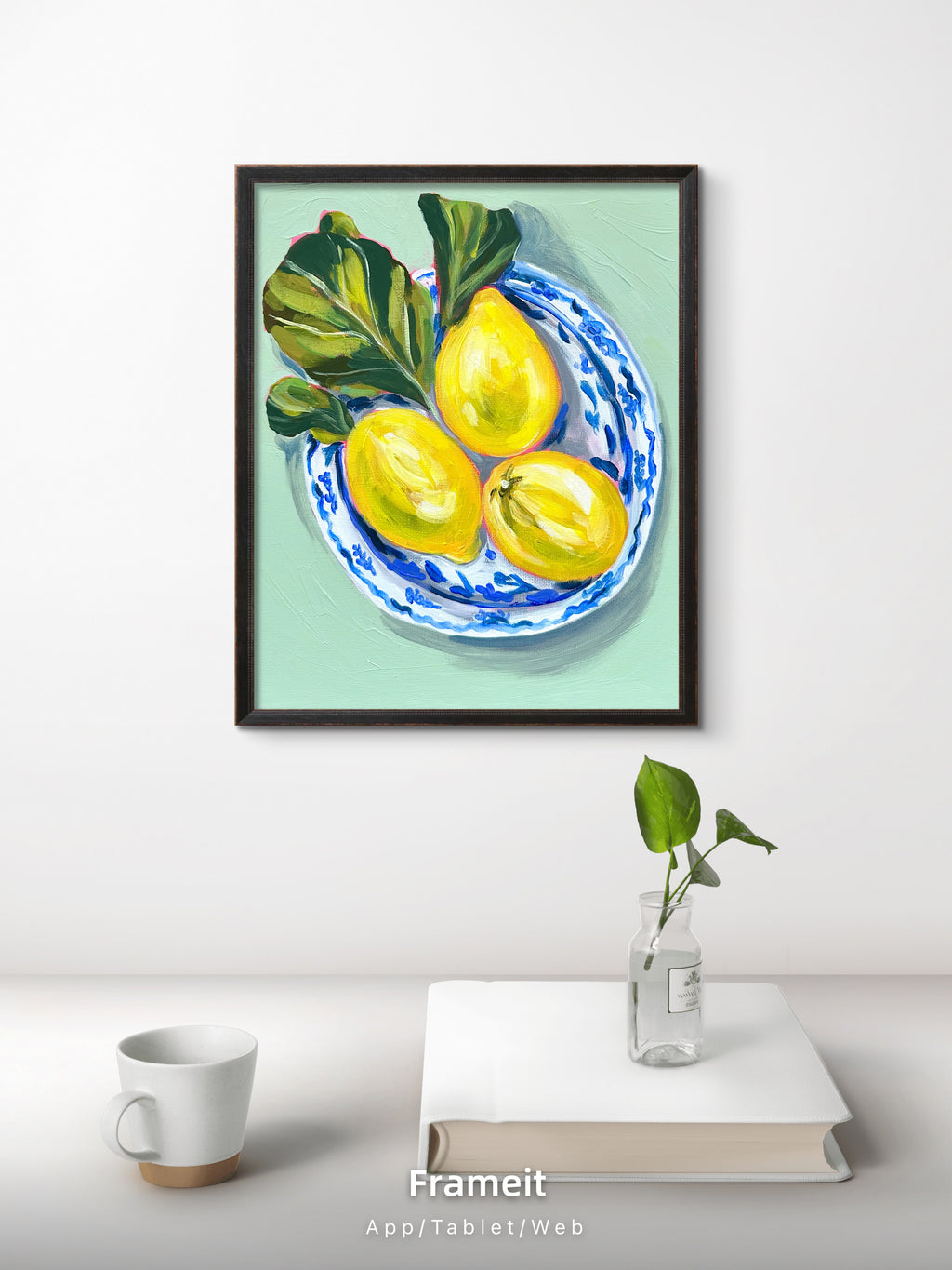 Lemons -Original acrylic painting on canvas