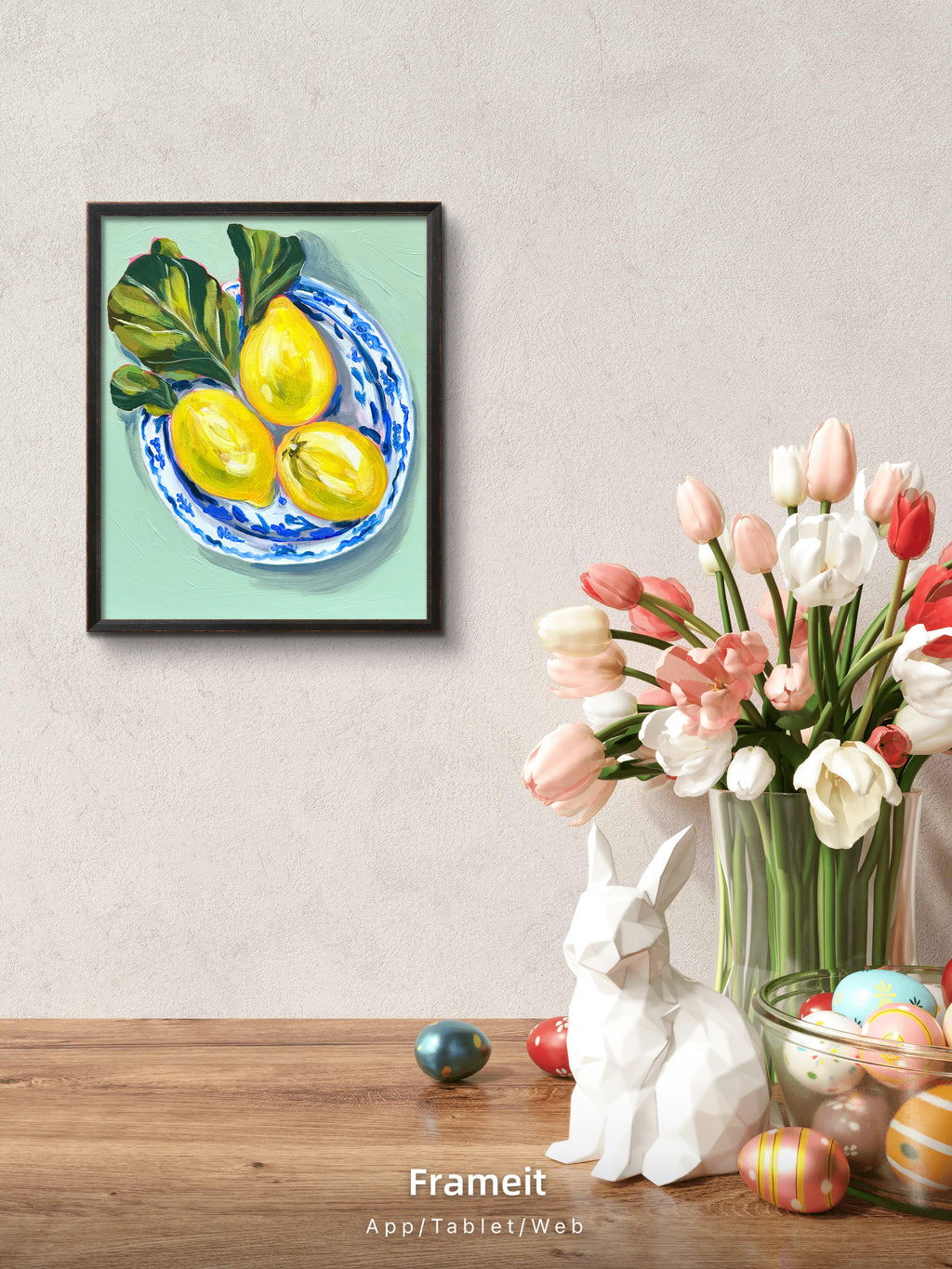 Lemons -Original acrylic painting on canvas