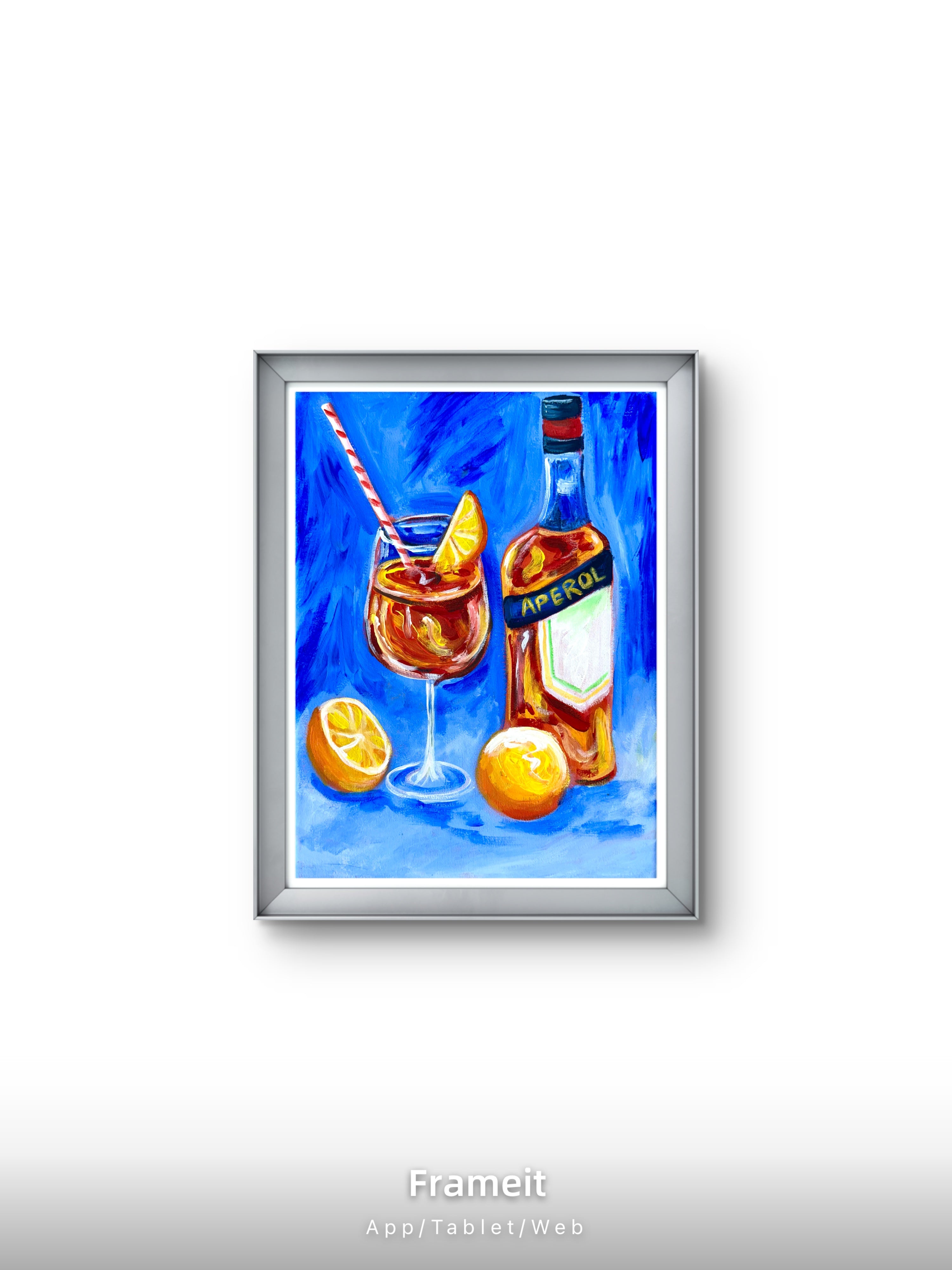 Aperol Spritz – Bold & Vibrant Original acrylic Painting