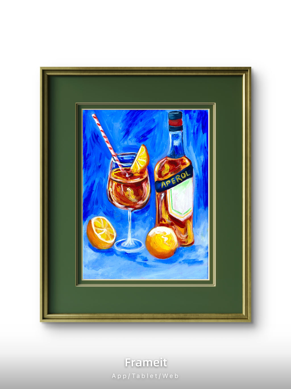 Aperol Spritz – Bold & Vibrant Original acrylic Painting